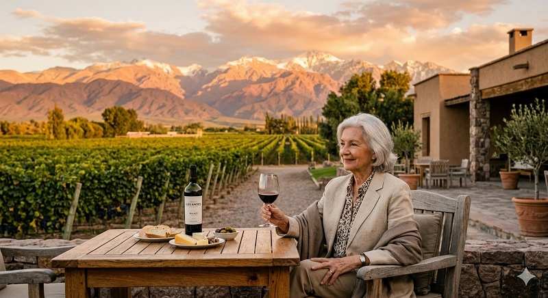 门多萨葡萄园与自然景观