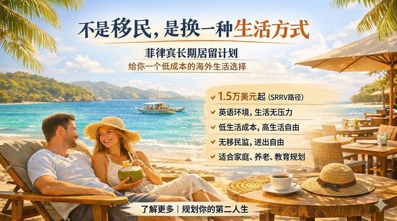 菲律宾投资移民：SRRV、SIRV、FIV三大签证对比（2026最新）