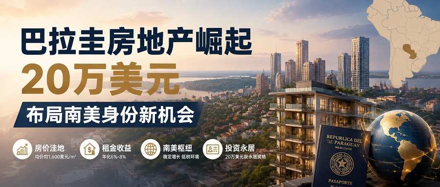 巴拉圭购房移民指南:2026年巴拉圭房价、买房成本及投资价值分析